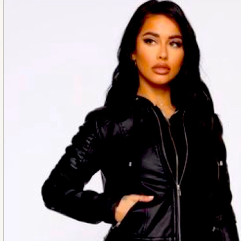My go to black hooded jacket